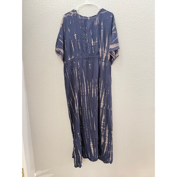 Goddess Tie Dye Kaftan Maxi Dress - Picture 7 of 9